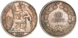 Cochinchine - 50 cent 1879 A (Paris) Cochinchine - 50 cent 1879 A (Paris)