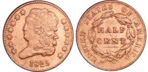 Etats-Unis - Half cent 1825 Etats-Unis - Half cent 1825