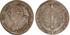 6 deniers type FRANCAIS - 1792 BB (Strasbourg) 6 deniers type FRANCAIS - 1792 BB (Strasbourg)