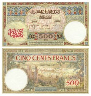Maroc - 500 francs 10.11.1948