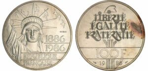 100 francs statue de la Liberté - 1986 essai