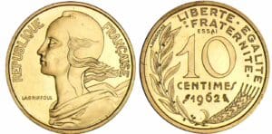 10 centimes Lagriffoul - 1962 essai