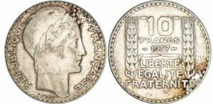 10 francs Turin argent - 1937