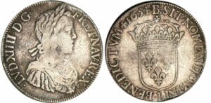 Louis XIV - Ecu à la mèche longue - 1654 L (Bayonne)