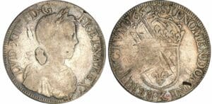 Louis XIV - Ecu à la mèche longue - 1652 K (Bordeaux)