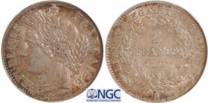 2 francs Cérès avec légende - 1871 A (Paris)