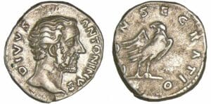 Antonin Le Pieux - Denier (161, Rome) - Consecratio Antonin Le Pieux - Denier (161, Rome) - Consecratio
