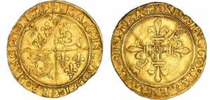 François 1er - Ecu d'or du Dauphiné - 2ème type - Romans François 1er - Ecu d'or du Dauphiné - 2ème type - Romans
