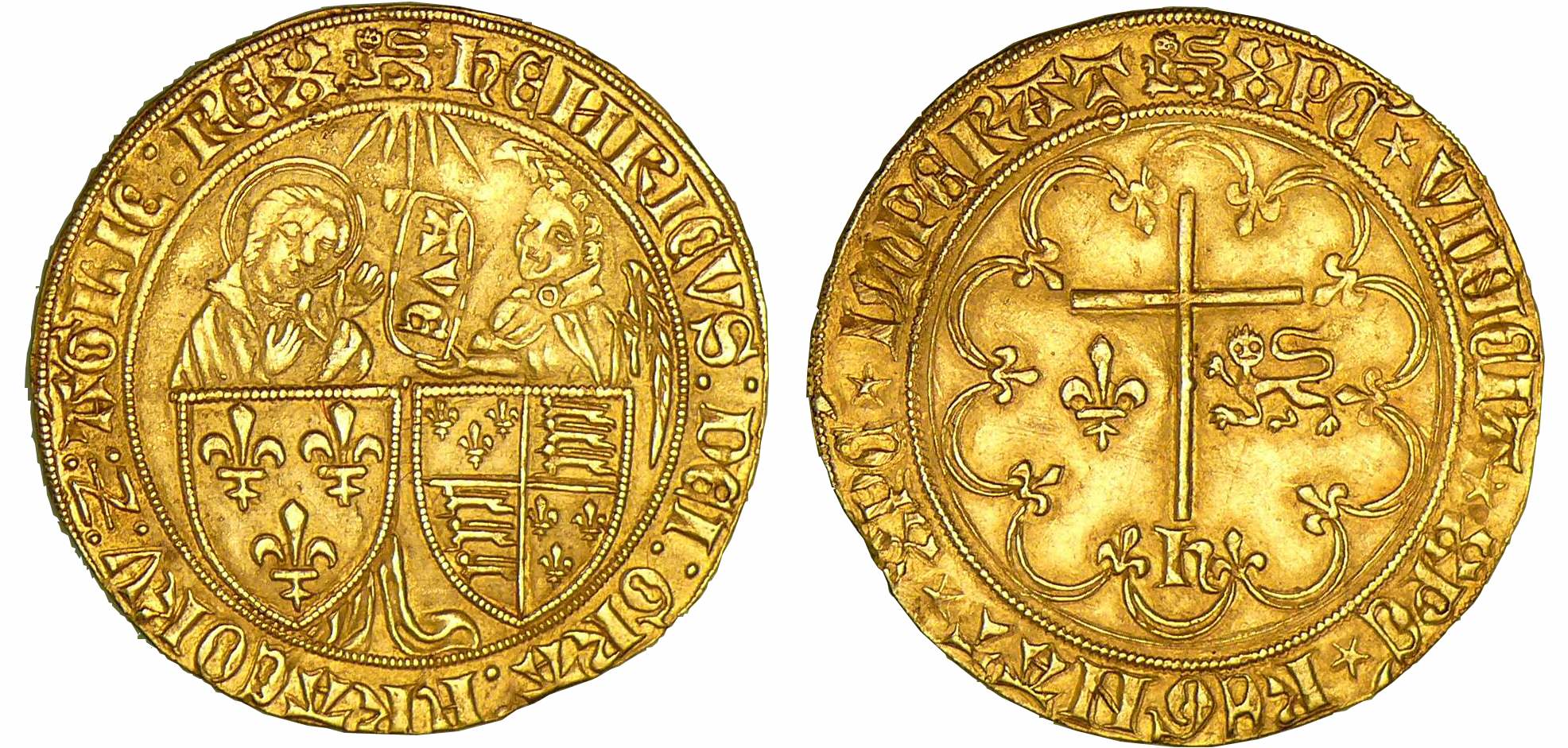 Henry VI de Lancastre - Salut d'or - Rouen Henry VI de Lancastre - Salut d'or - Rouen