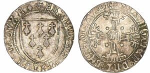 Bretagne - François II - Blanc d'argent à la targe (Nantes)