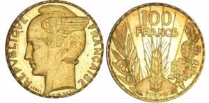 100 francs Bazor - 1929 essai en bronze aluminium