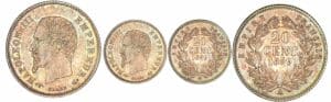 20 centimes Napoléon III tête nue - 1859 A (Paris)
