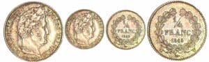 1/4 de franc Louis-Philippe Ier - 1845 W (Lille) 1/4 de franc Louis-Philippe Ier - 1845 W (Lille)