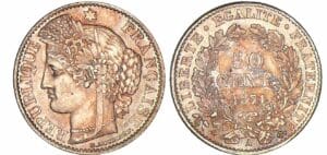 50 centimes Cérès - 1871 A (Paris)