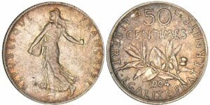 50 centimes Semeuse - 1904