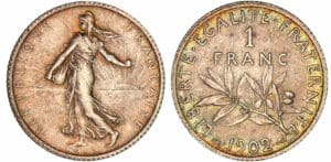 1 franc Semeuse - 1902