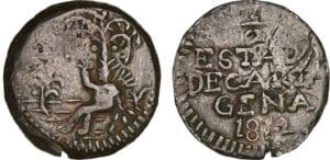 Colombie - Siège de Cartagène - 1/2 réal 1812