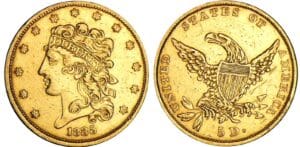Etats-Unis - 5 dollars tête d'indien 1835
