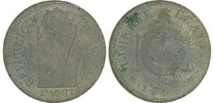 Sol à la balance type FRANCOISE - An II - 1793 BB (Strasbourg) Sol à la balance type FRANCOISE - An II - 1793 BB (Strasbourg)