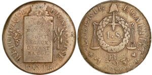 Sol à la balance type FRANCOISE - An II - 1793 BB (Strasbourg) Sol à la balance type FRANCOISE - An II - 1793 BB (Strasbourg)