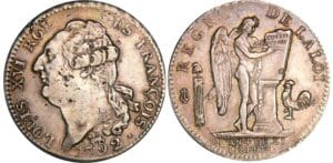 Ecu de 6 livres type FRANCOIS - 1792 A (Paris) 2ème sem