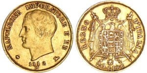 Italie - Règne d'Italie - 20 lire 2ème type - 1812 M (Milan) Italie - Règne d'Italie - 20 lire 2ème type - 1812 M (Milan)