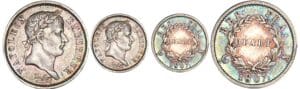 1/4 de franc Napoléon revers république - 1807 A (Paris)