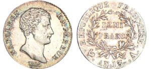 1/2 franc Napoléon empereur - An 13 A (Paris) 1/2 franc Napoléon empereur - An 13 A (Paris)