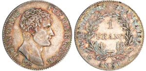 1 franc Bonaparte premier consul - An XI A (Paris) 1 franc Bonaparte premier consul - An XI A (Paris)