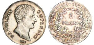 1 franc Napoléon empereur - An 12 A (Paris)