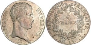 5 francs Napoléon empereur - An 13 L (Bayonne) 5 francs Napoléon empereur - An 13 L (Bayonne)