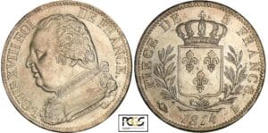 5 francs Louis XVIII au buste habillé - 1814 I (Limoges)