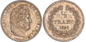 1/2 franc Louis-Philippe Ier - 1836 A (Paris)