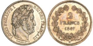 2 francs Louis-Philippe Ier - 1847 K (Bordeaux)