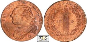 12 deniers type FRANCOIS - 1791 D (Lyon)
