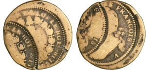 12 deniers type FRANCOIS - A (Paris) double frappe 12 deniers type FRANCOIS - A (Paris) double frappe