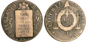 Sol à la balance non daté (1794) - An II I (Limoges) Sol à la balance non daté (1794) - An II I (Limoges)