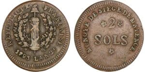 Allemagne - Siège de Mayence - 2 sols - 1793