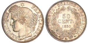 Deuxième république (1848-1852) - 50 centimes Cérès 1850 A (Paris)