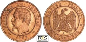 Napoléon III (1852-1870) - 10 centimes tête nue 1852 A (Paris)