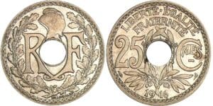 25 centimes Lindauer - Cmes souligné - 1916