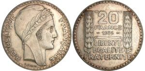20 francs Turin - 1936