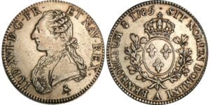 Louis XVI - Ecu aux branches d’olivier - 1785 A (Paris) 1er sem