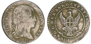 Italie - Règne de Sardaigne - Vittorio Emanuele I - 2.6 soldo 1815 (Turin) Italie - Règne de Sardaigne - Vittorio Emanuele I - 2.6 soldo 1815 (Turin)
