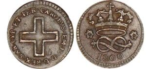 Italie - Piémont - Carlo Emanuele IV - 2 denari 1800 (Turin)