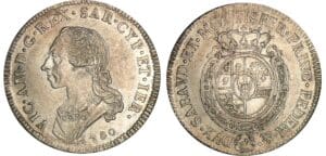 Italie - Règne de Sardaigne - Vittorio Amedeo III - 1/2 écu 1780 (Turin) Italie - Règne de Sardaigne - Vittorio Amedeo III - 1/2 écu 1780 (Turin)