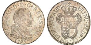 Italie - Règne de Sardaigne - Vittorio Amedeo III - 20 soldi 1795 (Turin) Italie - Règne de Sardaigne - Vittorio Amedeo III - 20 soldi 1795 (Turin)