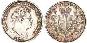 Italie - Règne de Sardaigne - Carlo Felice - 25 centesimi 1829 (Turin) Italie - Règne de Sardaigne - Carlo Felice - 25 centesimi 1829 (Turin)