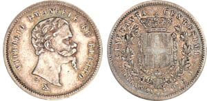 Italie - Vittorio Emanuele II - 50 centimini 1860 (Florence)