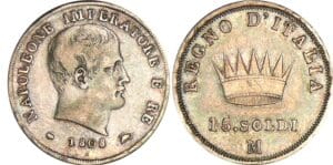 Italie - Règne d'Italie - 15 soldi - 1808 M (Milan)